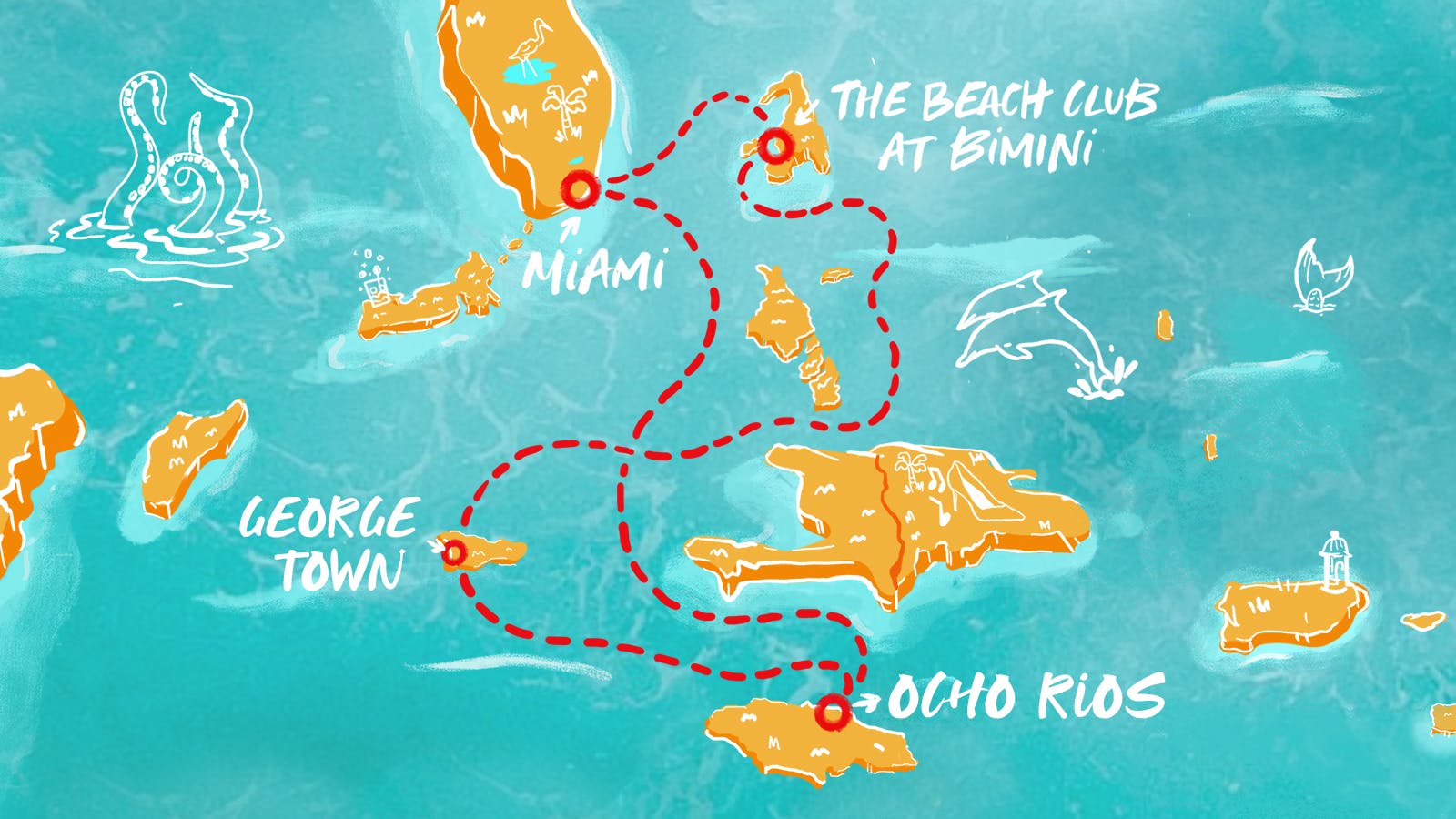 Map of Resilient New Year's Ahoy! itinerary